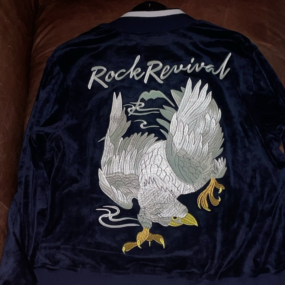 rock revival velour tracksuit